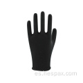 Hespax Trabajo transpirable guantes protectores de nylon negro tejido